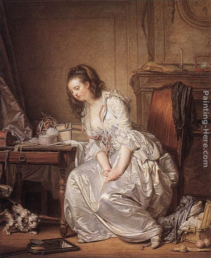 Jean Baptiste Greuze The Broken Mirror